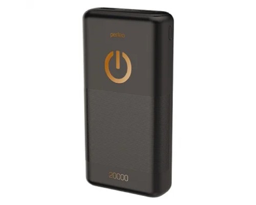 [Аксессуар] Perfeo Powerbank 20000 mah + Micro usb /In Micro usb /Out USB 1 А, 2.1A/ Black (PF_B4298)