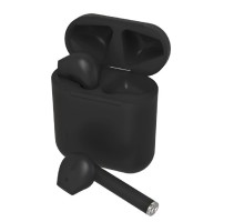 RITMIX RH-825BTH TWS black {Bluetooth 5.0 + EDR, сенсорное управление, 12 мм, 20-20000 Гц, 32 Ом, 35 мАч (наушники), 350 мАч}