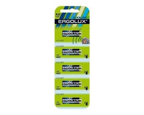 [Батарейки ] Ergolux LR23A BL-5 (A23-BP5, батарейка,12В) (5 шт. в уп-ке)