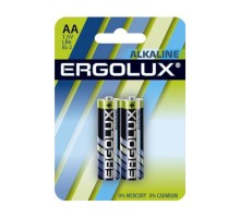 Ergolux  LR6 Alkaline BL-2 (LR6 BL-2, батарейка,1.5В)  (2 шт. в уп-ке)