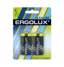 Ergolux..LR14 Alkaline BL-2 (LR14 BL-2, батарейка,1.5В)  (2 шт. в уп-ке)