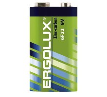 Ergolux 6F22 SR1 (6F22SR1, батарейка,9В)  (1 шт. в уп-ке) 