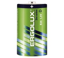 Ergolux R20  SR2 (R20SR2, батарейка,1.5В)  (2 шт. в уп-ке)
