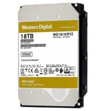 18TB WD Gold  (WD181KRYZ) {SATA III 6 Gb/s, 7200 rpm, 512Mb buffer}