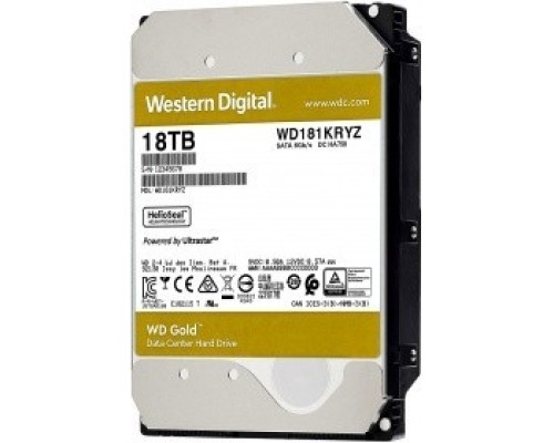 [Жесткий диск] 18TB WD Gold  (WD181KRYZ) {SATA III 6 Gb/s, 7200 rpm, 512Mb buffer}