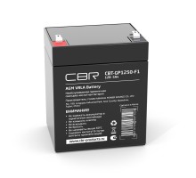 CBR Аккумуляторная VRLA батарея CBT-GP1250-F1 (12В 5Ач), клеммы F1