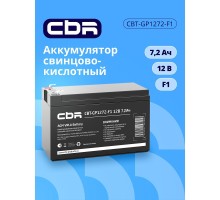 CBR Аккумуляторная VRLA батарея CBT-GP1272-F1 (12В 7.2Ач), клеммы F1