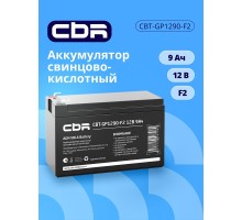 CBR Аккумуляторная VRLA батарея CBT-GP1290-F2 (12В 9Ач), клеммы F2