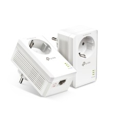 TP-Link TL-PA7017P KIT AV1000 Комплект гигабитных адаптеров Powerline со встроенной розеткой