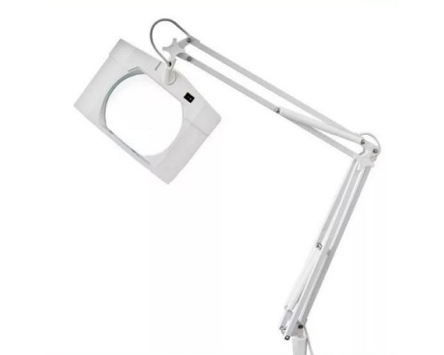 [Лампы - лупы] Rexant 31-0111 Лупа на струбцине  , квадратная, 5D, с подсветкой, белая
