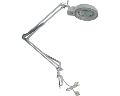 [Лампы - лупы] Rexant (31-0001) Лупа на струбцине  , круглая, 3D, с подсветкой, белая