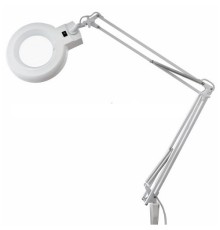 Rexant 31-0021 Лупа на струбцине  , круглая, 8D, с подсветкой, белая