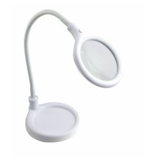 Rexant 31-0247 Лупа настольная 3D   с подсветкой 30 LED, подставка+прищепка, белая