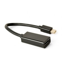 Cablexpert Переходник miniDisplayPort -> DisplayPort, 4K, 20M/20F, длина 16см, черный (A-mDPM-DPF4K-01)