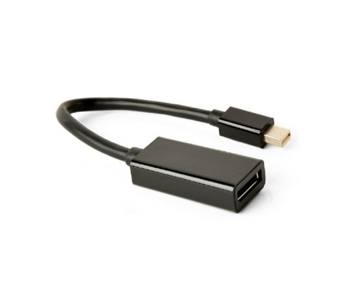 [переходник] Cablexpert Переходник miniDisplayPort -> DisplayPort, 4K, 20M/20F, длина 16см, черный (A-mDPM-DPF4K-01)