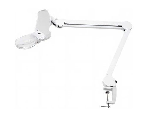 [Лампы - лупы] Rexant 31-0565 Лупа на струбцине  , квадратная 3D+20D, с подсветкой 6 LED, серия EXPERT, белая