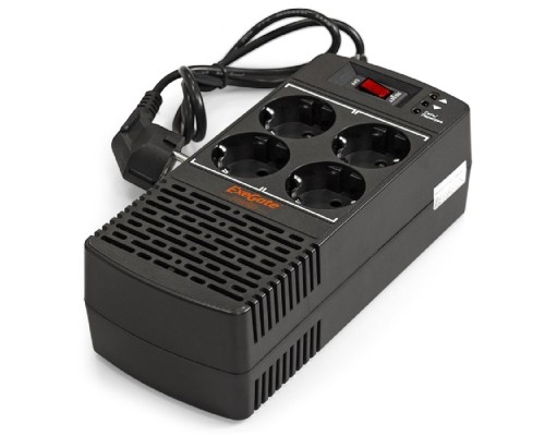 [Сетевой фильтр] Exegate EP285940RUS Стабилизатор ExeGate Power AD5000-1200 (1200VA/600W, диапазон 150...280В, 4 евророзетки)