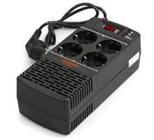 Exegate EP285937RUS Стабилизатор ExeGate Power AD5000-600 (600VA/300W, диапазон 150...280В, 4 евророзетки)