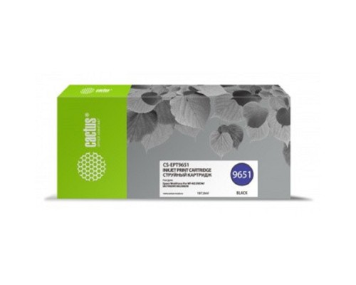 [расходные материалы] CACTUS CS-ept9651  Картридж для Epson WorkForce Pro WF-M5299DW/M5799DWF, черный (187мл) 