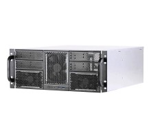 Procase RE411-D4H11-E-55 Корпус 4U server case,4x5.25+11HDD,черный,без блока питания,глубина 550мм,MB EATX 12