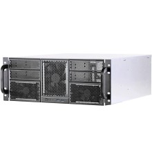 Procase RE411-D4H11-E-55 Корпус 4U server case,4x5.25+11HDD,черный,без блока питания,глубина 550мм,MB EATX 12