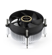 Exegate EX286138RUS Кулер ExeGate EK-11508 (Al, LGA1150/1151/1155/1156/1200, TDP 75W, Fan 90mm, 2200RPM, Hydro bearing, 3pin, 22db, 285г, с термопастой, на винтах, Retail color box)