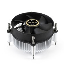 Exegate EX286141RUS Кулер ExeGate EK-11508.PWM (Al, LGA1150/1151/1155/1156/1200, TDP 75W, Fan 90mm, PWM, 1200-2600RPM, Hydro bearing, 4pin, 11-24db, 285г, с термопастой, на винтах, Retail color box)
