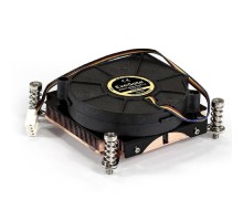 Exegate EX286162RUS Кулер ExeGate ESNK-0049.PWM.1U.115x.Cu (радиальный (улитка), медный, 1U, LGA1150/1151/1155/1156/1200, TDP 115W, Fan 75mm, PWM, 2000-5000RPM, 2 ball bearing, 4pin, 46-54db, ресурс 7
