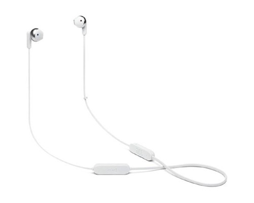 [Наушники] Гарнитура вкладыши JBL T215BTC белый беспроводные bluetooth шейный обод (JBLT215BTWHT)