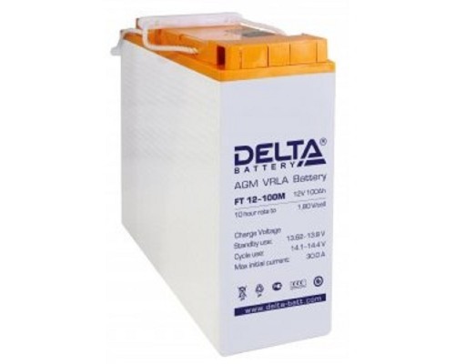 [батареи] Delta FT 12-100 M (12V/100Ач) AGM, фронттерминальные, 10 лет