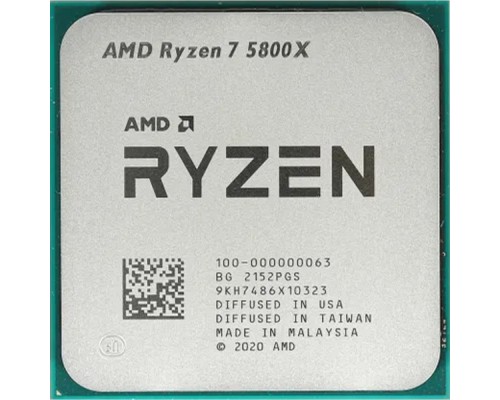 [Процессор] CPU AMD Ryzen 7 5800X BOX (100-100000063WOF) {3,80GHz, Turbo 4,70GHz, Without Graphics AM4} BOX (без кулера)