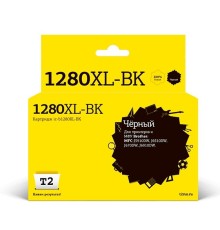 T2  LC-1280XBK Картридж (IC-B1280XL-BK)  струйный для Brother MFC-J5910DW/J6510DW/J6710DW/J6910DW, черный