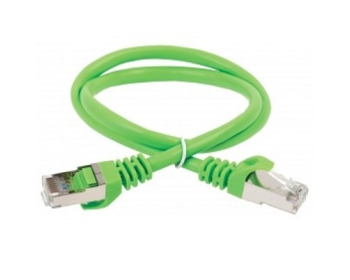 [Патч-корды, Патч-панели] Патч-корд ITK PC02-C5EFL-5M FTP вилка RJ-45-вилка RJ-45 кат.5е 5м зеленый LSZH (уп.:1шт)