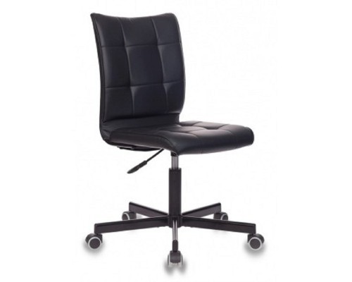 [Офисное кресло или стул] Бюрократ CH-330M черный Leather Black искусственная кожа крестовина металл черный (1125861 )