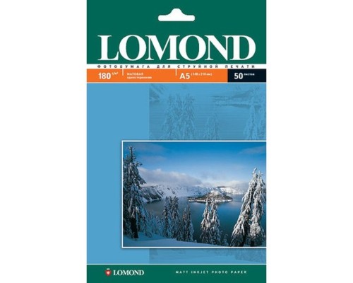 [Бумага] 0102068  LOMOND  А5 50л. Матовая фотобумага 180г/м2