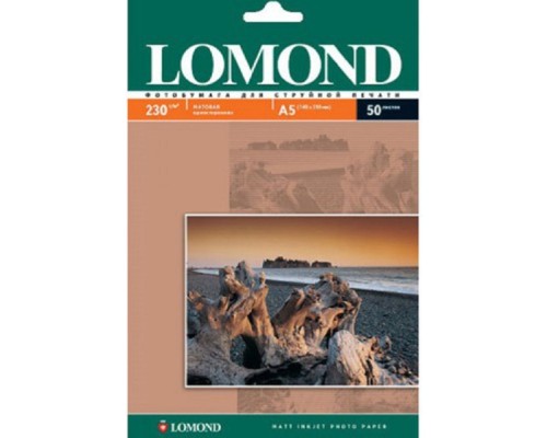 [Бумага] 0102069  LOMOND  А5 50л. Матовая фотобумага 230г/м2