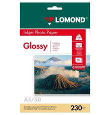 LOMOND 0102070 А5 50л. Глянцевая фотобумага 230г/м2