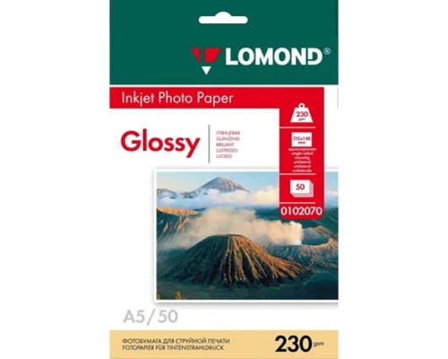 [Бумага] LOMOND 0102070 А5 50л. Глянцевая фотобумага 230г/м2