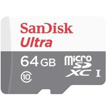Micro SecureDigital 64Gb SanDisk SDSQUNR-064G-GN3MN Ultra Light w/o adapter