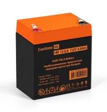 Exegate EX285951RUS Аккумуляторная батарея ExeGate HR 12-5.8 (12V 5.8Ah 1223W, клеммы F2)