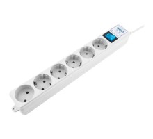 PowerCube PRO Фильтр-удлинитель (SPL(5+1)-16B-P-3М) 3.0 м, 6 розеток, 16А/3,5кВт, LC контур - подавление В/Ч помех