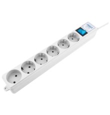 PowerCube PRO Фильтр-удлинитель (SPL(5+1)-16B-P-3М) 3.0 м, 6 розеток, 16А/3,5кВт, LC контур - подавление В/Ч помех