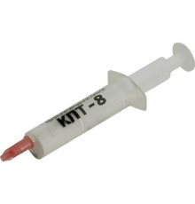 Термопаста КПТ-8 кремнийорганическая на основе оксида цинка, 5 г, шприц