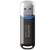 A-DATA Flash Drive 64GB Classic C906, USB 2.0, Черный [AC906-64G-RBK]