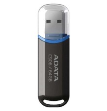 A-DATA Flash Drive 64GB Classic C906, USB 2.0, Черный [AC906-64G-RBK]