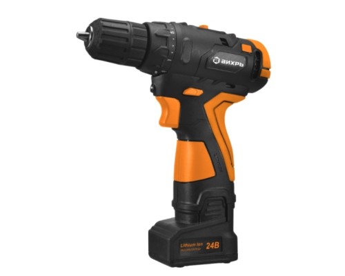 [Дрель, Шуруповерт] Вихрь Дрель-шуруповерт аккумуляторная ДА-24Л-2К/Б (2,0 А/ч) (бесщеточный двигатель) [72/14/24]