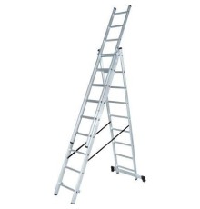 Вихрь Лестница алюминиевая трёхсекционная ЛА 3х8 [73/5/1/21]