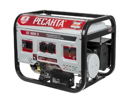[Huter Генераторы] Ресанта Электрогенератор БГ 4000 Э  [64/1/52]