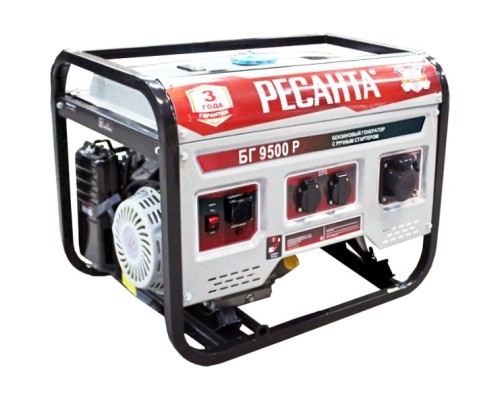 [Huter Генераторы] Ресанта Электрогенератор БГ 9500 Р  [64/1/53]