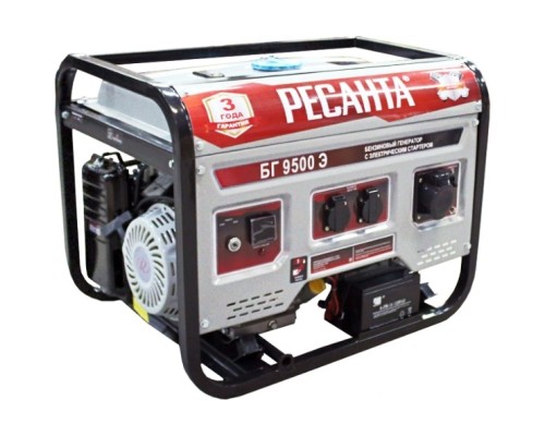[Huter Генераторы] Ресанта Электрогенератор БГ 9500 Э [64/1/49]
